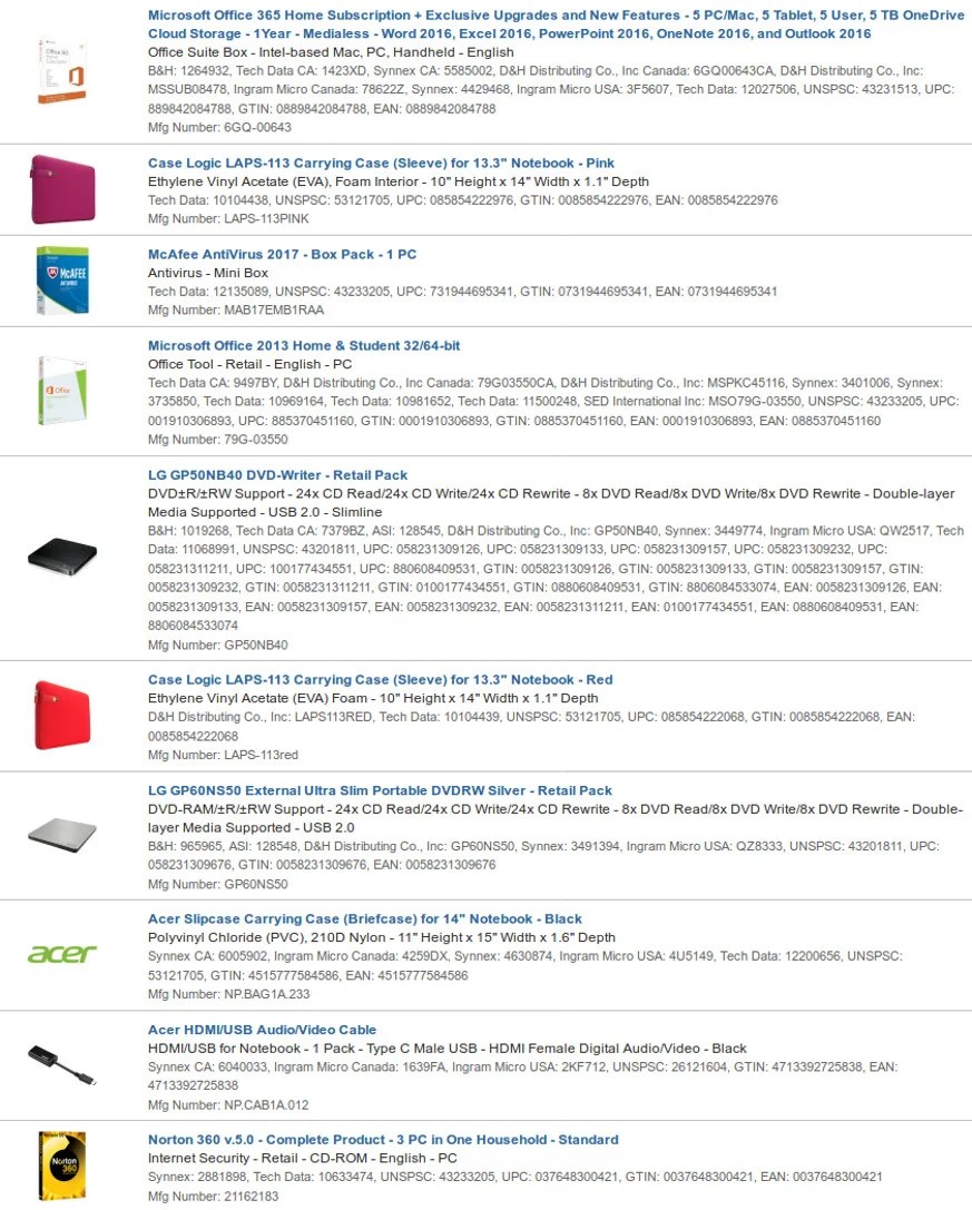 Inline image 24 for Tech and Durables Catalog
