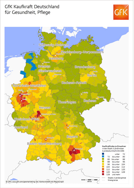 Bild im Inhalt 3 zu Bild des Monats: Kaufkraft Gesundheits- und K&ouml;rperpflege