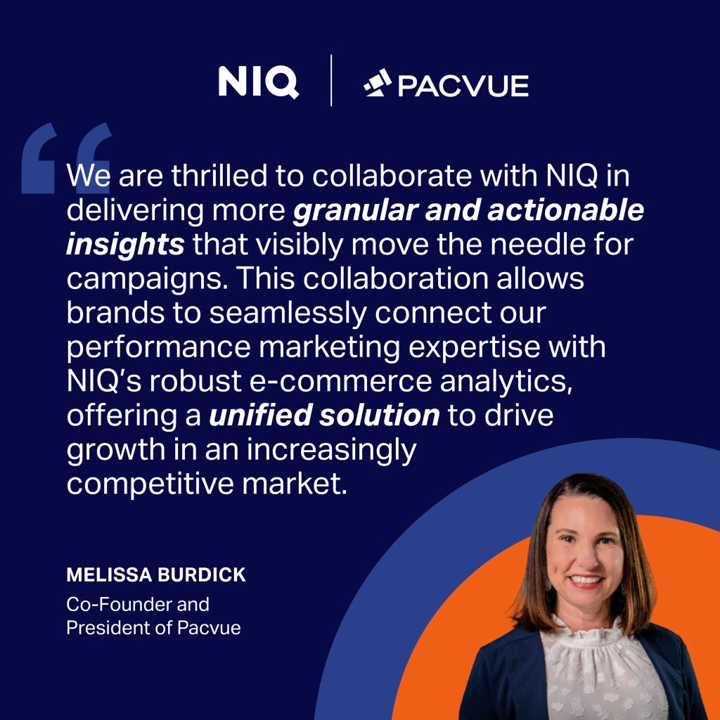Inline image 2 for NIQ and Pacvue Announce Expanded Alliance to Deliver the Next Generation of Intelligence in Retail Media Strategies.