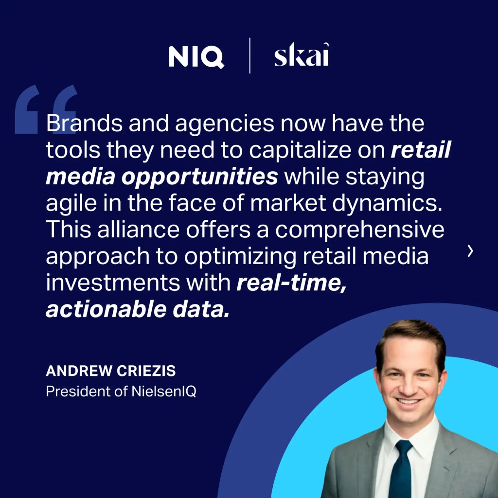 Inline image 1 for Press release: Skai and NIQ Announce Global Alliance to Advance Retail Media with Digital Shelf Intelligence and Omnichannel Measurement