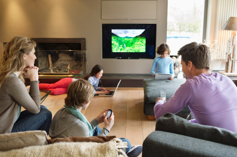 family-devices-living-room