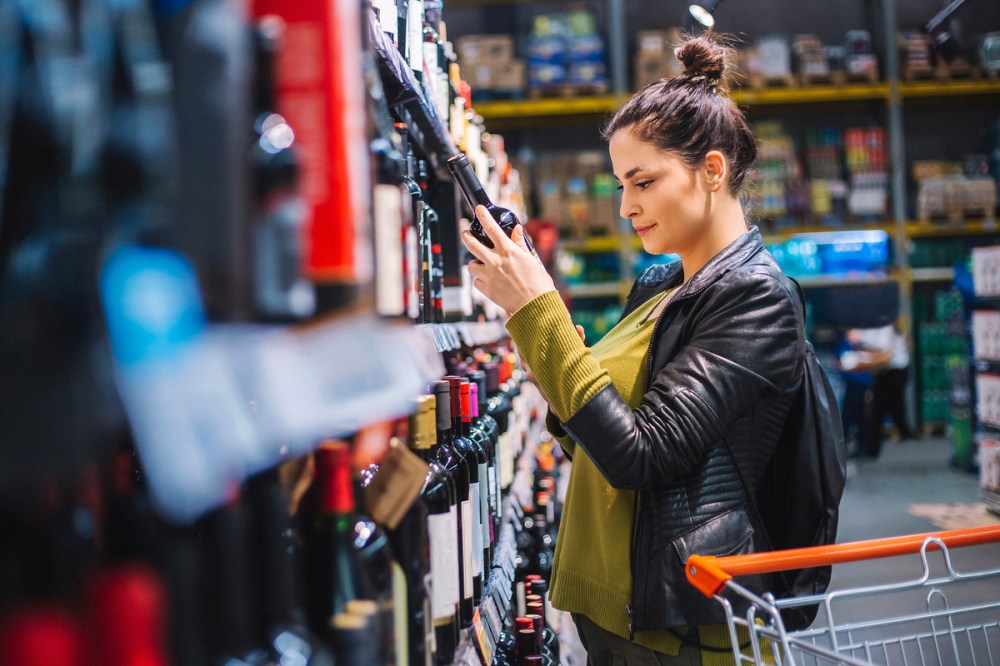 Woman Groceries Shopping