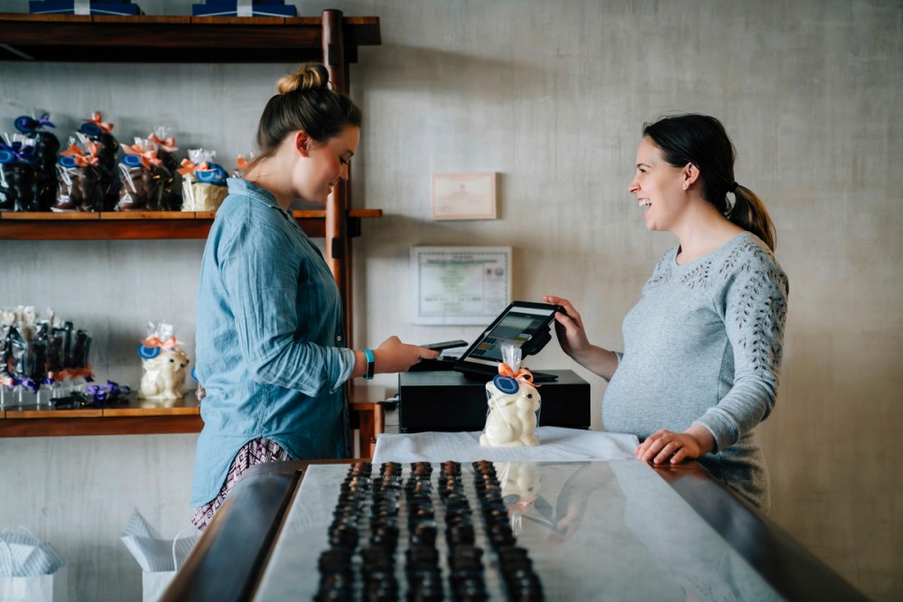 Consumer makes a payment at an SMB