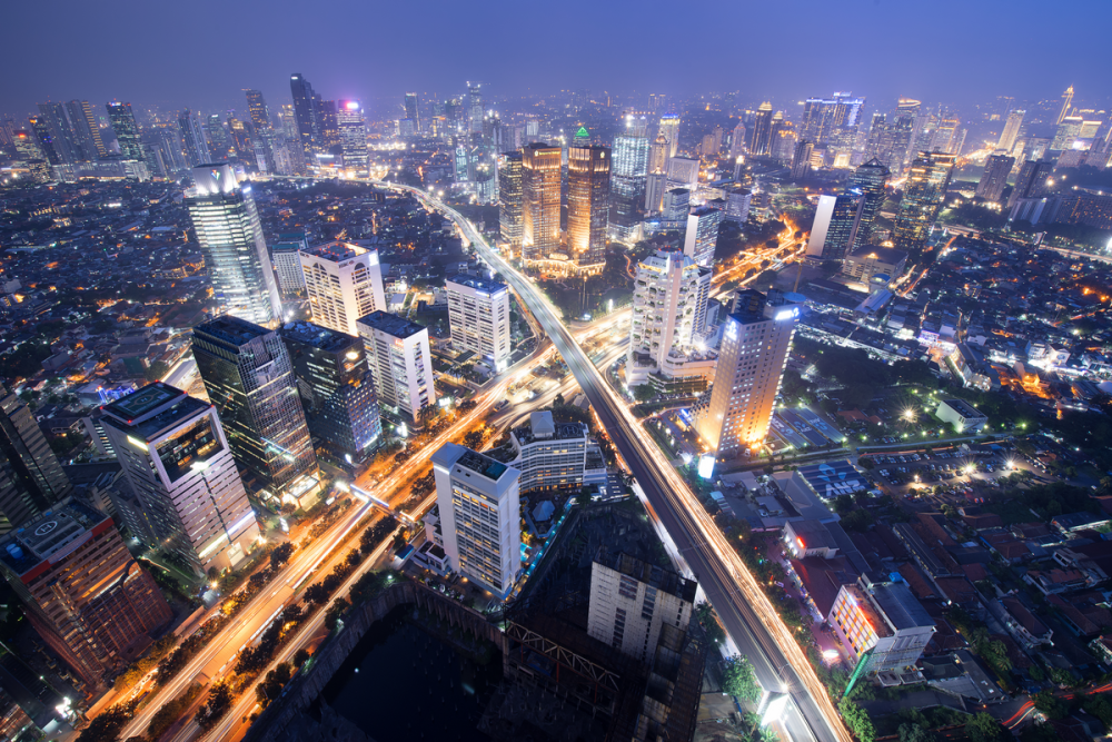 Cityscape in the evening