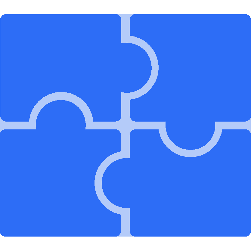 light blue puzzle icon