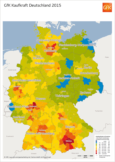 Hero-Bild zu Bild des Monats: Kaufkraft Deutschland 2015