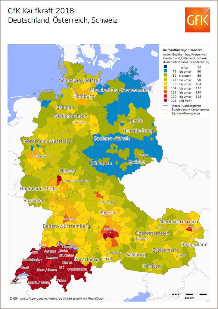 Hero-Bild zu Bild des Monats: Kaufkraft D-A-CH