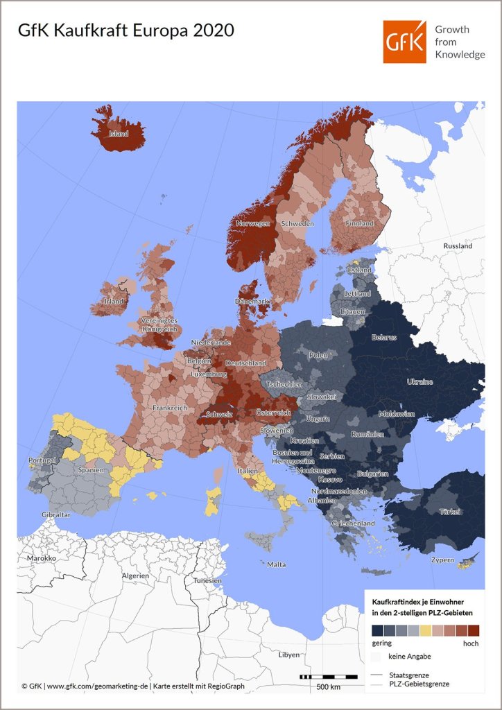Hero-Bild zu Kaufkraft Europ 2020: GfK Bild des Monats Oktober