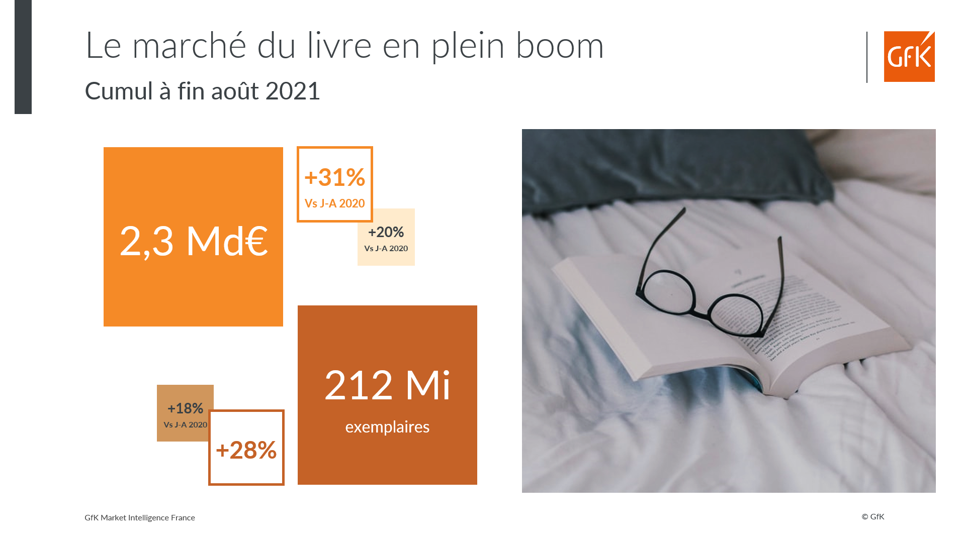 Image int&eacute;gr&eacute;e 3 pour tendances LIVRES France, ventes BD Romans janv-aout 2021 tous circuits