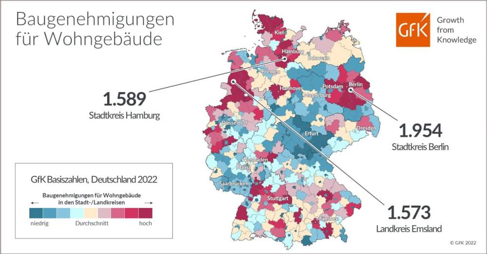 Hero-Bild zu Bild des Monats: Baugenehmigungen für Wohngebäude, Deutschland