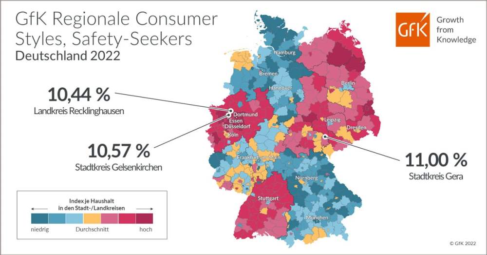 Hero-Bild zu Bild des Monats: GfK Regionale Consumer Styles, Safety-Seekers, Deutschland 2022