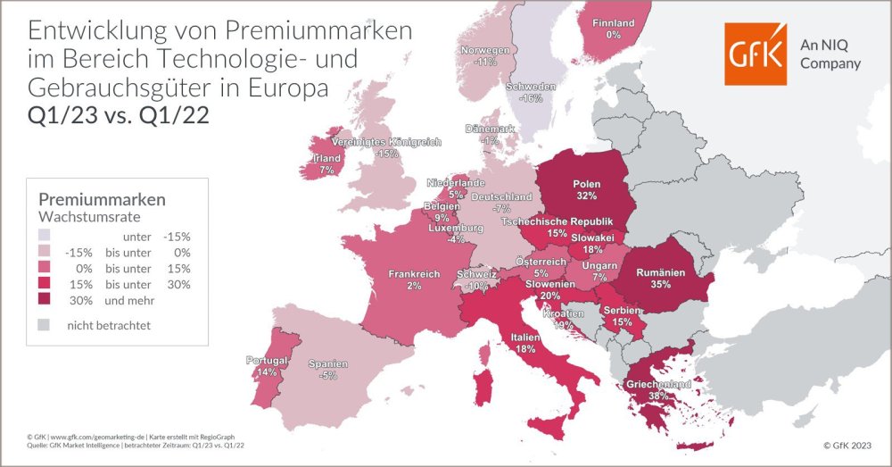 Hero-Bild zu Bild des Monats: Entwicklung der Premiummarken im Bereich Technologie- und Gebrauchsgüter in Europa
