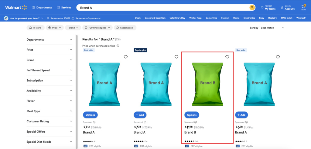 Inline image 1 for Walmart Connect’s new brand conquesting feature: six actions CPGs can take.