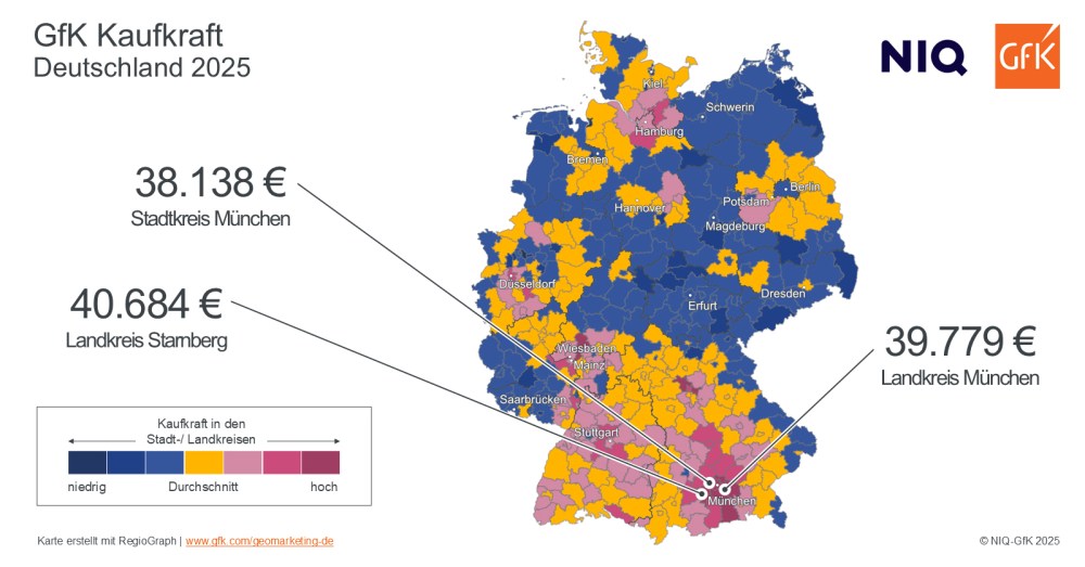 Hero-Bild zu Bild des Monats: GfK Kaufkraft, Deutschland 2025