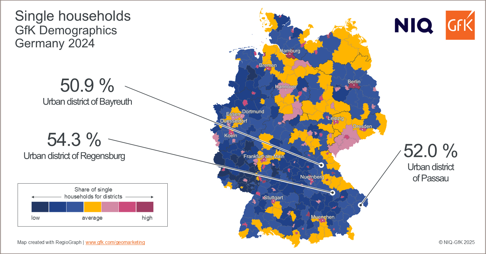 Inline image 1 for Map of the Month: Single households, Germany 2024