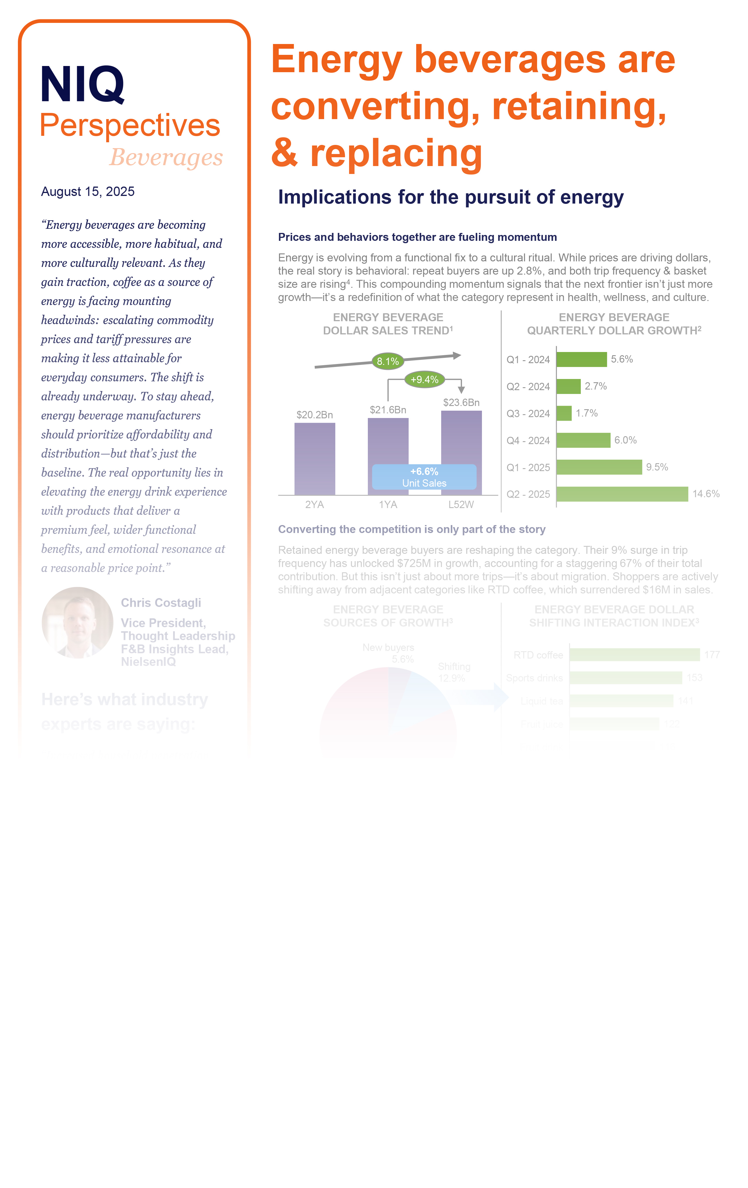 Inline image 1 for Energy beverages are converting, retaining, & replacing