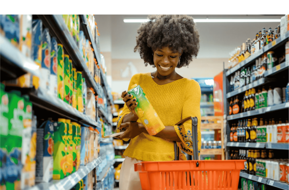 women in the supermarket